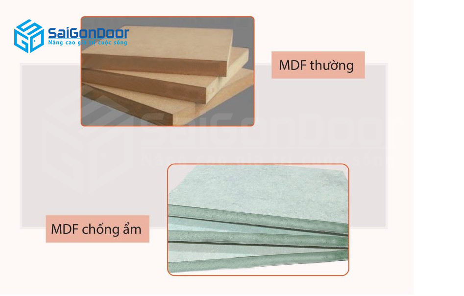 Sự khác nhau giữa tấm ván gỗ MDf thường và MDF lõi xanh chống ẩm